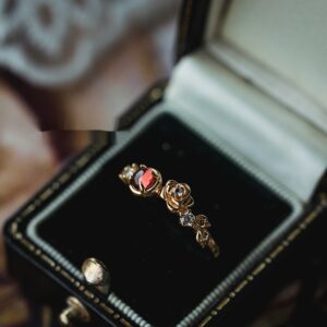 Venus Garnet Rose Gold Ring | Japanese Luxury Jewelry