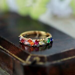 Rainbow Micro – Pave Zircon Luxury Ring