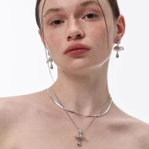 Star Orbit Necklace｜Double – Layer Zircon Collarbone Chain