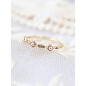 Natural Freshwater Pearl Adjustable Ring｜Japanese Minimalist Spring Collection