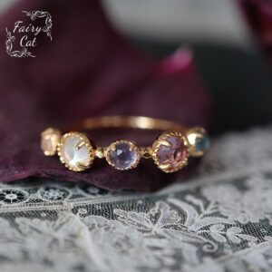 Thanos – Inspired Energy Gemstone Luxury Ring | Natural Topaz Moonstone