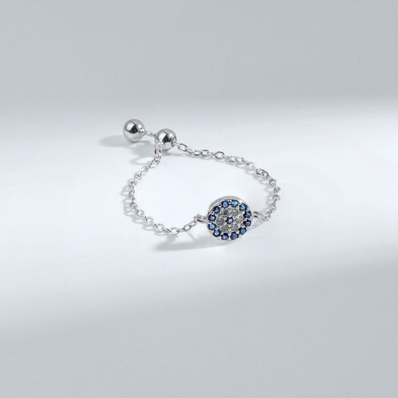 S925 Gold - Plated Blue - Eye Diamond Ring: New Ideas for Commuter Silver Jewelry - Image 5