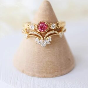 Japanese V – shaped Stackable Zircon Ring – A Touch of Japanese – inspired Light Luxury.