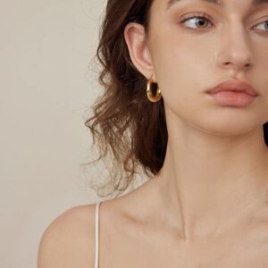 Retro Ripple Hoop Earrings｜Modular Luxury Ear Jewelry