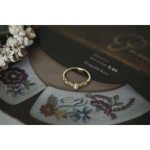 French – style Luxury Pearl & Zircon Adjustable Ring
