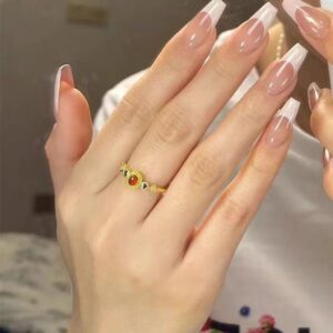 Retro Chinese – style Palace Sparrow Gold Ring