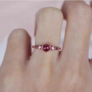Natural Gemstone Adjustable Dual – Stone Ring | Vintage Jewelry