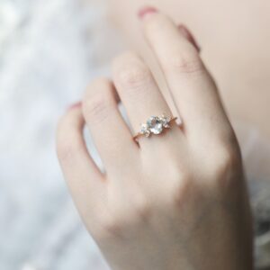 Norwegian Snow·Sky – Blue Topaz·Wing – Shaped Zircon·Luxury Ring