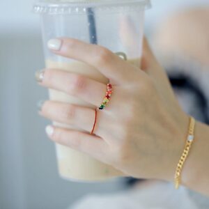 Rainbow Micro – Pave Zircon Luxury Ring