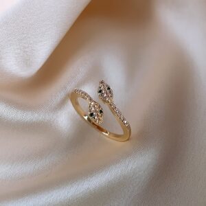 Serpentine Radiance | Zodiac – inspired Adjustable Ring