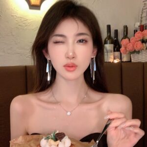 Chic Teardrop Tassel Earrings