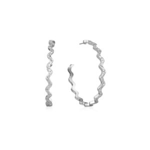 Luxe Textured Hoop Design for Women
