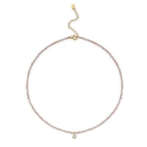 “Phantom of the Opera” Collar Necklace with Champagne Zircon