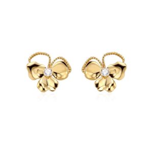French Vintage Floral Gem Earrings｜Luxury Design Statement