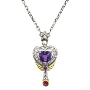 Love Wand Amethyst Pendant S925 Sterling Silver