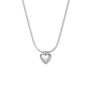 Petite 18K Gold Plated Heart Pendant Necklace