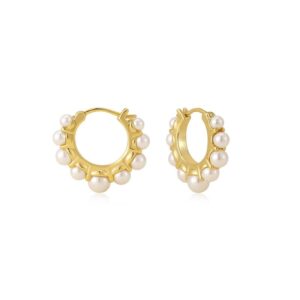 French Vintage Cardamom Pearl Earrings
