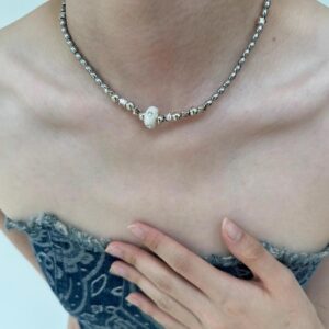 Edgy Y2K Star Necklace – Ins Style Silver Chain for Bold Fashionistas