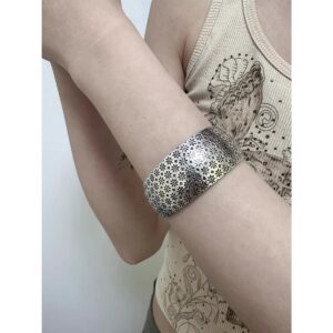 Vintage Silver Cuff | Boho Chic Adjustable Bangle
